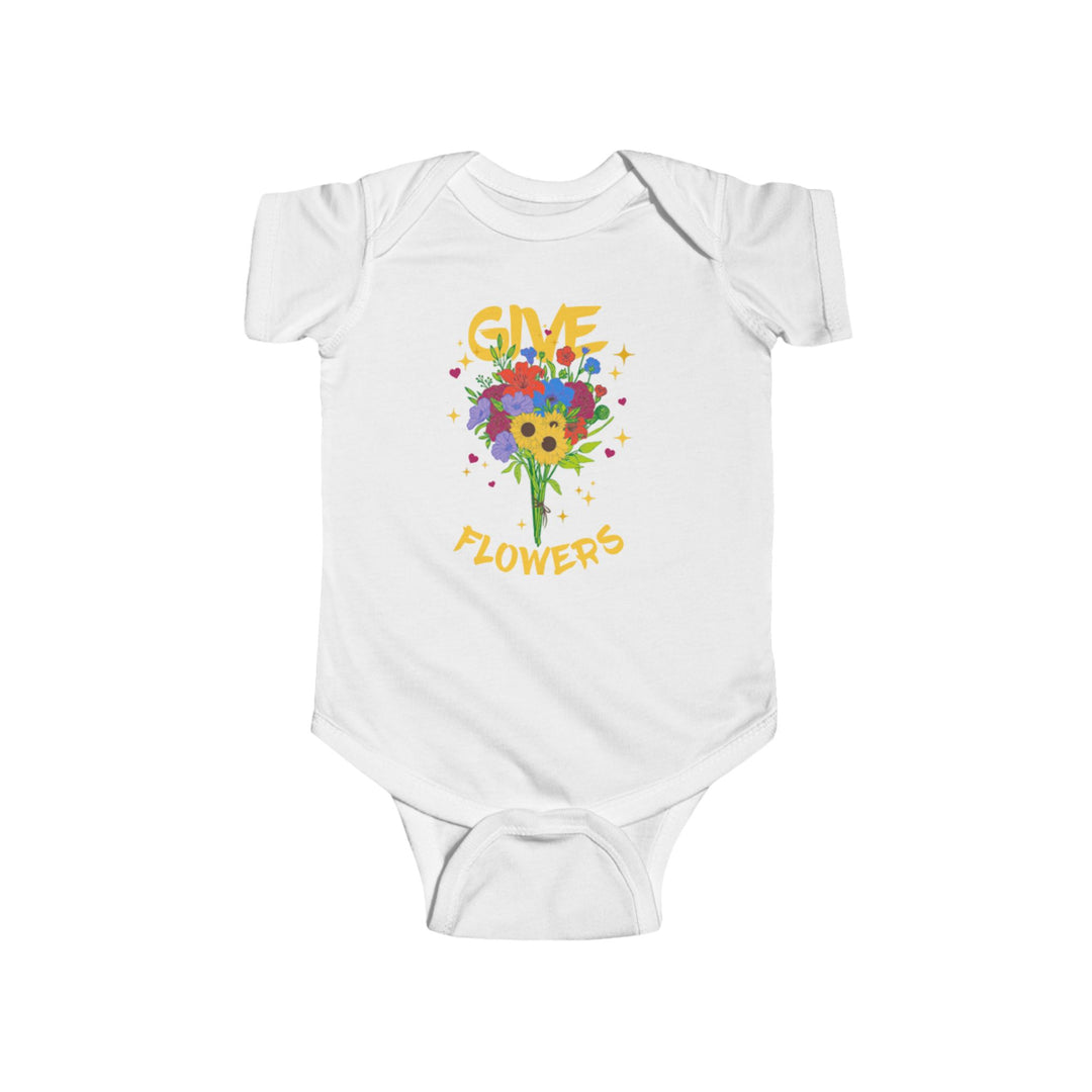 GIVE FLOWERS Onesie