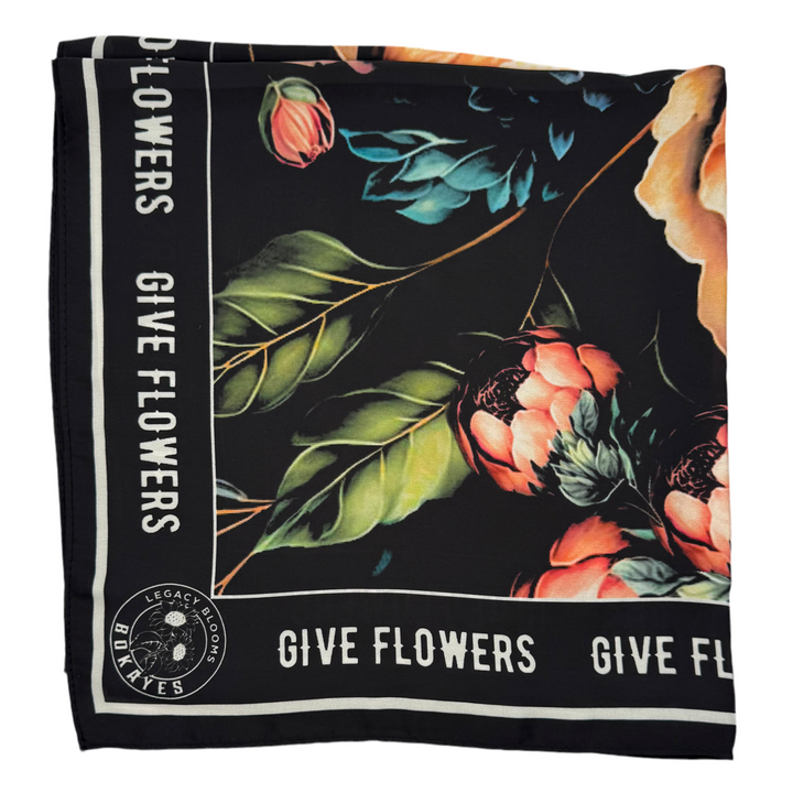 GIVE FLOWERS SCARF