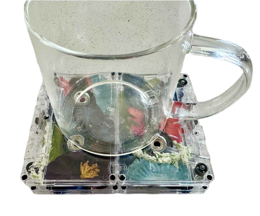 CASSETTE TAPE COASTER SET